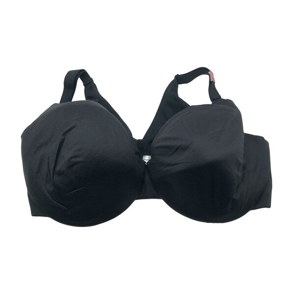 Cacique Black Lightly Lined Full Coverage Bra Size Nylon & Spandex 44DD - Picture 1 of 4
